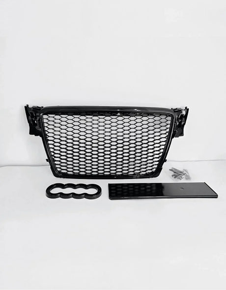 Audi A4 B8 8K 2007-2011 Griglia RS4 Look Nero Lucido con PDC - autorivallo
