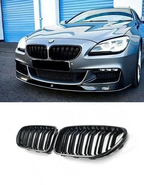 BMW 6 F12 F13 2011-2018 Griglia Radiatore M Look Nero Lucido - autorivallo