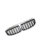 BMW Serie 3 E90 E91 05-08 Griglia Radiatore Nero Cromato - autorivallo