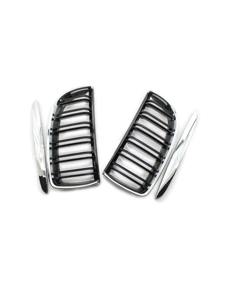 BMW Serie 3 E90 E91 05-08 Griglia Radiatore Nero Cromato - autorivallo