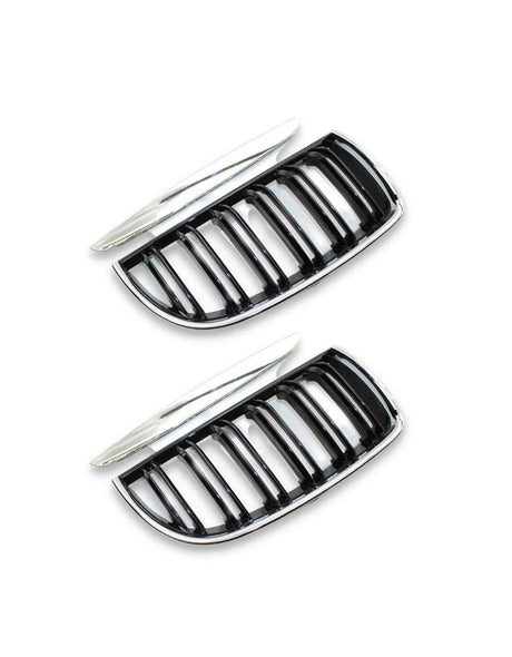 BMW Serie 3 E90 E91 05-08 Griglia Radiatore Nero Cromato - autorivallo