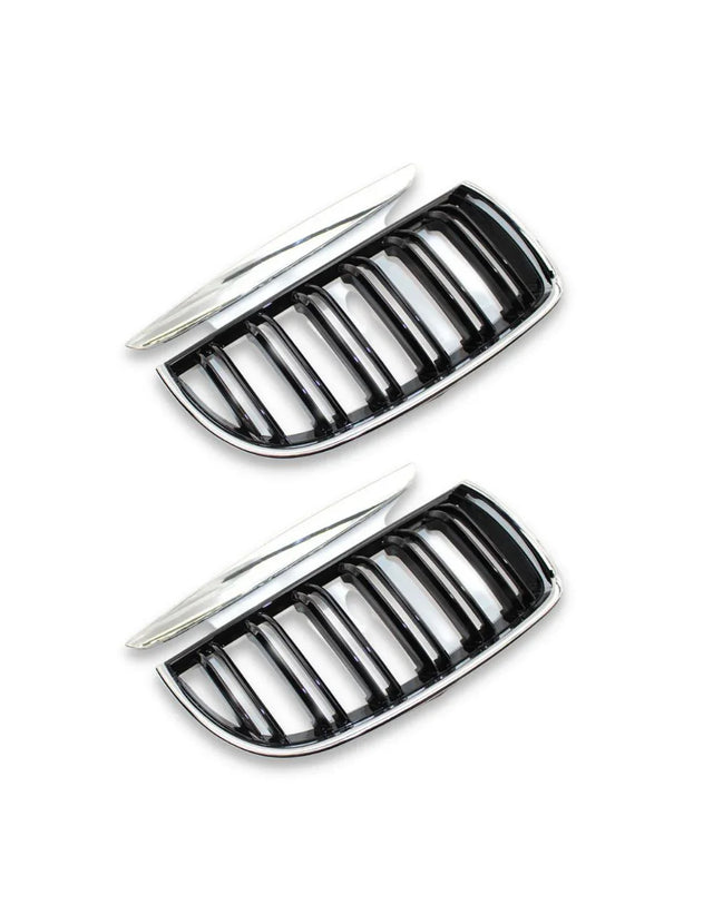 BMW Serie 3 E90 E91 05-08 Griglia Radiatore Nero Cromato - autorivallo