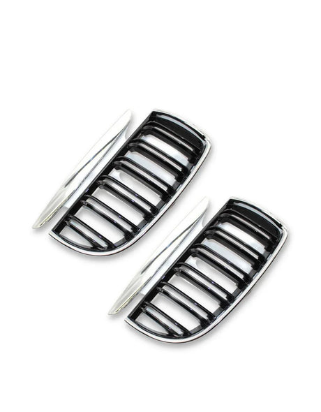 BMW Serie 3 E90 E91 05-08 Griglia Radiatore Nero Cromato - autorivallo