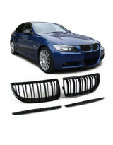BMW Serie 3 E90 E91 05-08 Griglia Radiatore Doppia Striscia - autorivallo