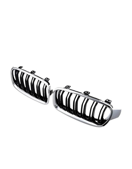 BMW Serie 3 F30 F31 11-19 Griglia Radiatore Nero Cromato - autorivallo