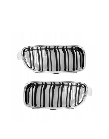 BMW Serie 3 F30 F31 11-19 Griglia Radiatore Nero Cromato - autorivallo