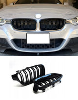 BMW Serie 3 F30 F31 2011-2015 Griglia Doppia Striscia M Look - autorivallo