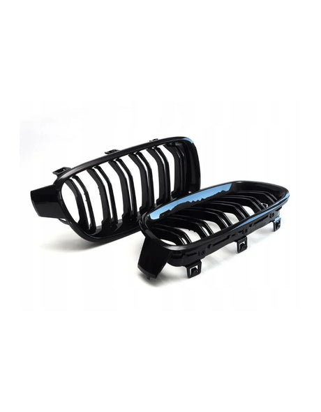 BMW Serie 3 F30 F31 2011-2015 Griglia Doppia Striscia M Look - autorivallo