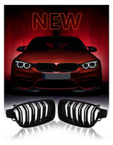 BMW Serie 3 F30 F31 2011-2015 Griglia Doppia Striscia M Look - autorivallo