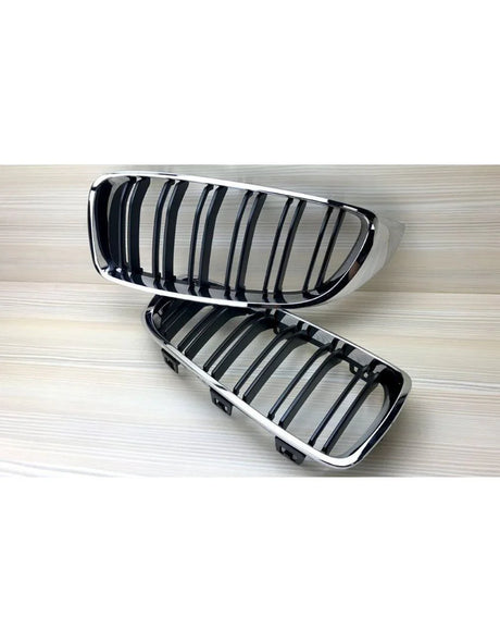 BMW Serie 4 F32 F33 F36 13-21 Griglia Radiatore Nero Cromato - autorivallo