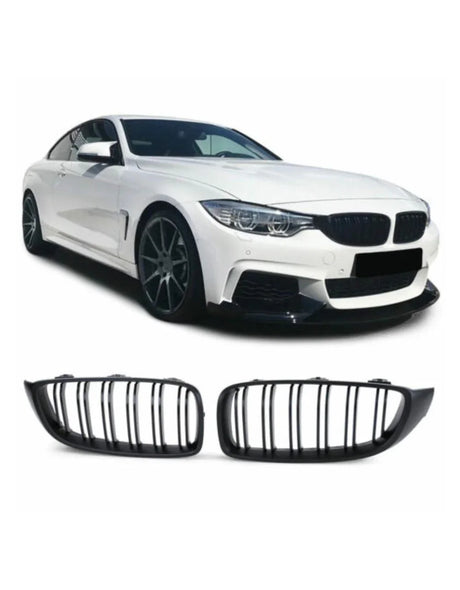 BMW Serie 4 F32 F33 F36 13-21 Griglia Radiatore Nero Opaco - autorivallo