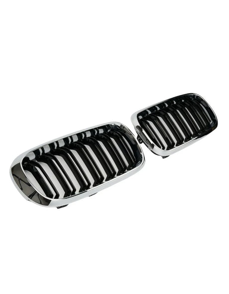 BMW X5 F15 2013-2018 Griglia Radiatore M Look Nero Cromato - autorivallo