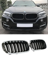 BMW X5 F15 2013-2018 Griglia Radiatore M Look Nero Cromato - autorivallo