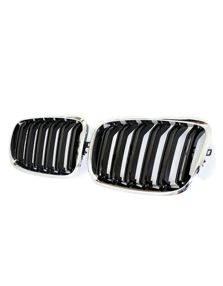 BMW X6 E71 2008-2014 Griglia Radiatore M Look Nero Cromato - autorivallo