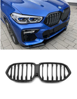 BMW X6 G06 2018-in poi Griglia Anteriore Nero Opaco Look M - autorivallo