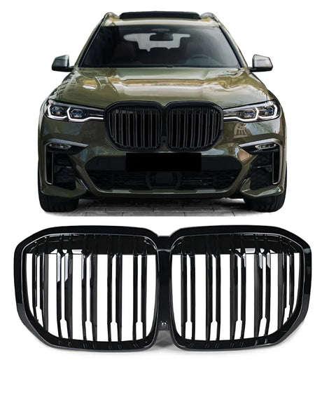 BMW X7 G07 2019-in poi Griglia Anteriore M Look Nero Lucido - autorivallo