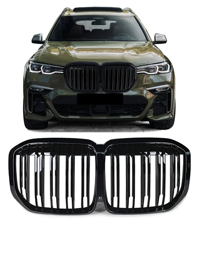 BMW X7 G07 2019-in poi Griglia Anteriore M Look Nero Lucido - autorivallo