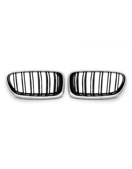 BMW Serie 5 F10 F11 2010-2017 Griglia M Look Nero Cromato - autorivallo