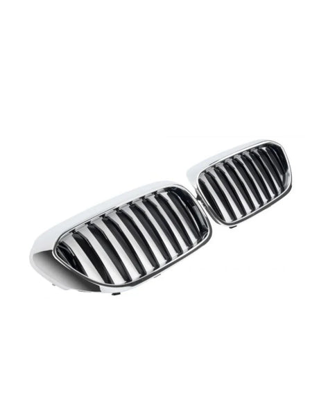 BMW 5 G30 G31 17-20 Griglia Anteriore M Look Nero Cromato - autorivallo
