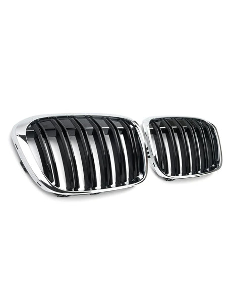 BMW X1 F48 2015-2019 Griglia Radiatore M Look Nero Cromato - autorivallo