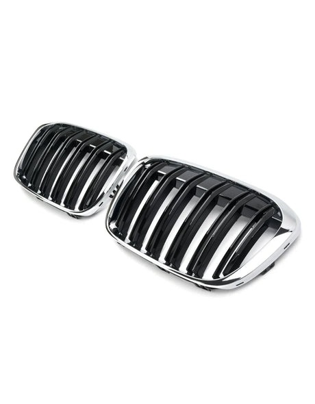 BMW X1 F48 2015-2019 Griglia Radiatore M Look Nero Cromato - autorivallo