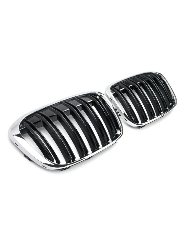 BMW X1 F48 2015-2019 Griglia Radiatore M Look Nero Cromato - autorivallo