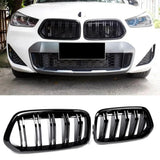 BMW X2 F39 2017-2023 Griglia Anteriore M Look Nero Lucido - autorivallo