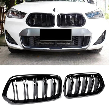 BMW X2 F39 2017-2023 Griglia Anteriore M Look Nero Lucido - autorivallo