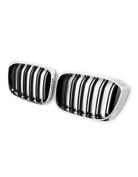 BMW X3 G01 2017-2021 Griglia Radiatore M Look Nero Cromato - autorivallo