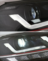 VW Golf 7.5 2017-2020 Fari Anteriori Look GTI Full LED Osram - autorivallo