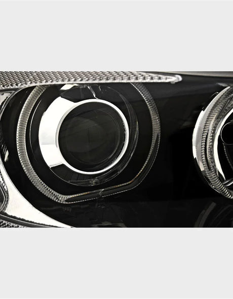 BMW Serie 3 E90 E91 2008-2011 Fari Anteriori Angel Eyes LED - autorivallo