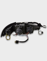 Fiat Punto 1 176 1993-2000 Fari Anteriori Angel Eyes LED Nero - autorivallo