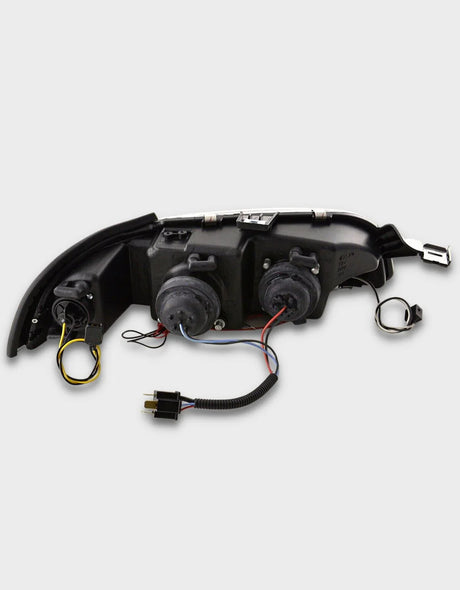 Fiat Punto 1 176 1993-2000 Fari Anteriori Angel Eyes LED Nero - autorivallo