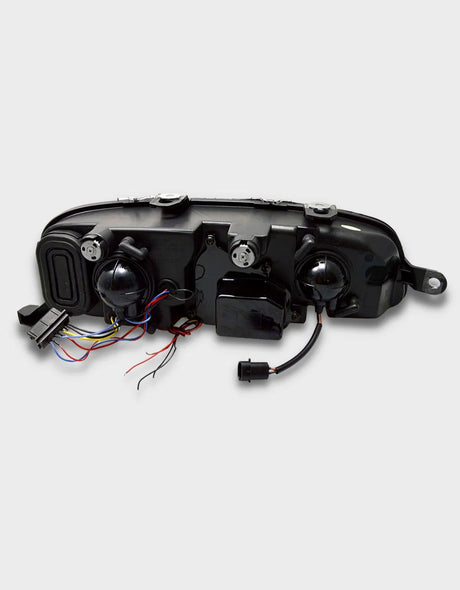 Fiat Punto 2 1999-2003 Fari Anteriori Angel Eyes LED Cromati - autorivallo