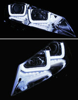 VW Golf 7 2012-2017 Fari Anteriori Cromato Luci Diurne LED - autorivallo