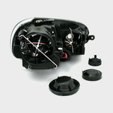 VW Golf 5 1K 2003-2008 Fari Anteriori in Ottica GTI - Nero - autorivallo