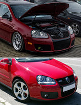 VW Golf 5 1K 2003-2008 Fari Anteriori in Ottica GTI - Nero - autorivallo