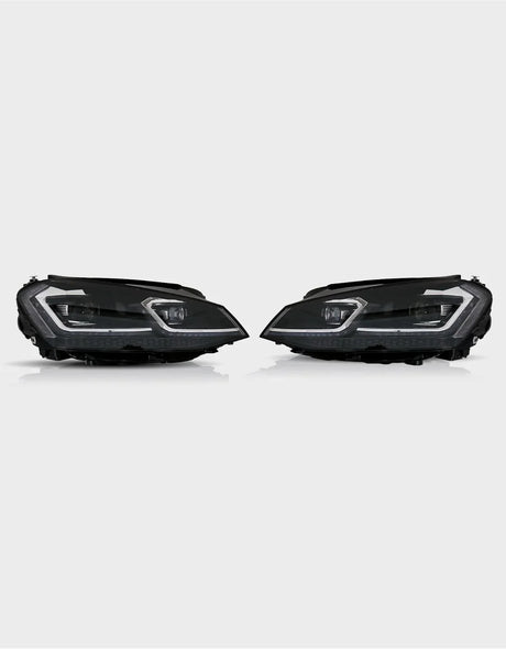 VW Golf 7 2012-2017 Fari Anteriori LED R-Line Look G7.5 Facelift - autorivallo