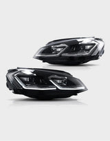 VW Golf 7 2012-2017 Fari Anteriori LED R-Line Look G7.5 Facelift - autorivallo
