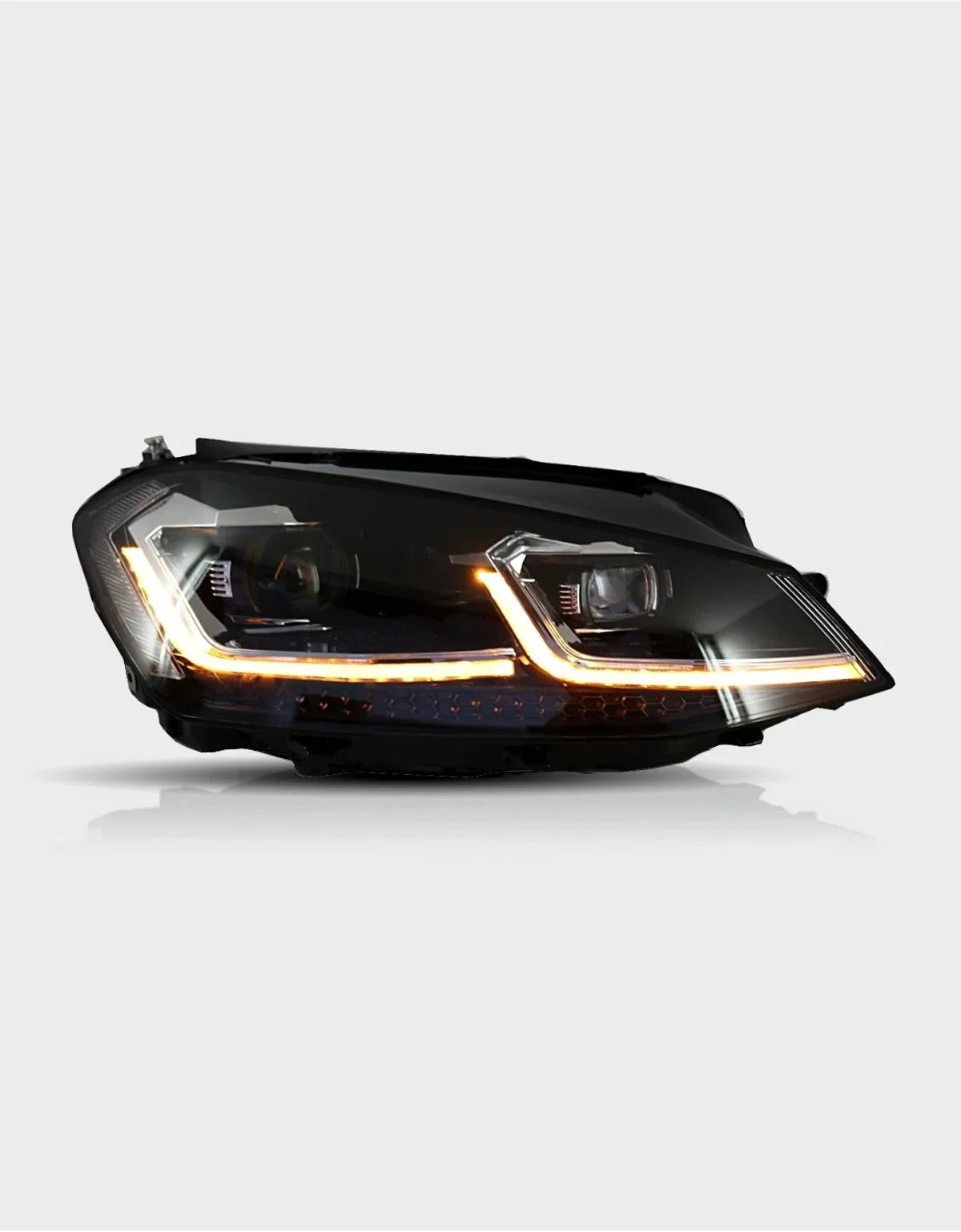 VW Golf 7 2012-2017 Fari Anteriori LED R-Line Look G7.5 Facelift - autorivallo