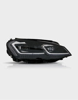 VW Golf 7 2012-2017 Fari Anteriori LED R-Line Look G7.5 Facelift - autorivallo