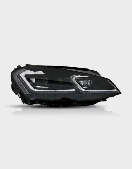 VW Golf 7 2012-2017 Fari Anteriori LED R-Line Look G7.5 Facelift - autorivallo