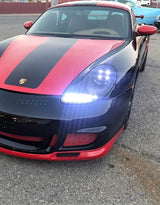 Porsche Boxster 911 1996-2004 Fari Anteriori LED Nero Lucido - autorivallo