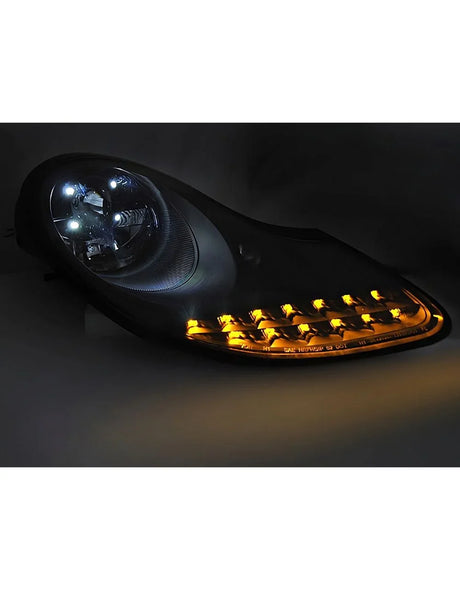 Porsche Boxster 911 1996-2004 Fari Anteriori LED Nero Lucido - autorivallo