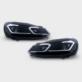 VW Golf 6 2008-2012 Fari Anteriori LED Dinamiche G7.5 Look - autorivallo