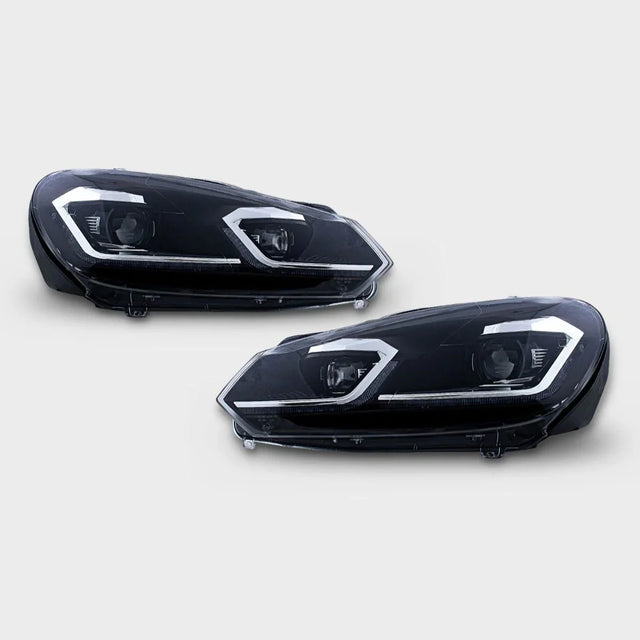 VW Golf 6 2008-2012 Fari Anteriori LED Dinamiche G7.5 Look - autorivallo