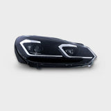VW Golf 6 2008-2012 Fari Anteriori LED Dinamiche G7.5 Look - autorivallo