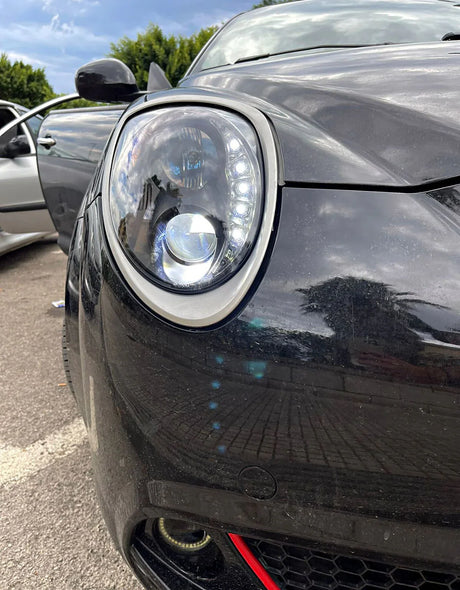 Alfa Mito 2008-2018 Fari Anteriori Luci Diurne a LED Nero - autorivallo