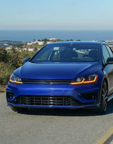 VW Golf 7.5 2017-2019 Fari Anteriori LED R-Line Design Nero - autorivallo