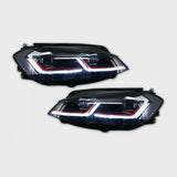 VW Golf 7.5 2017-2019 Fari Anteriori LED Dinamico Look GTI - autorivallo